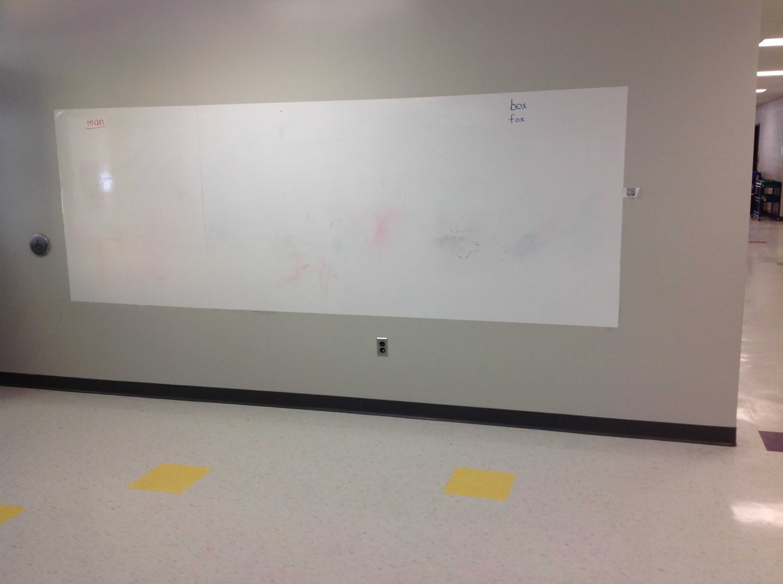 this is an image of a white board